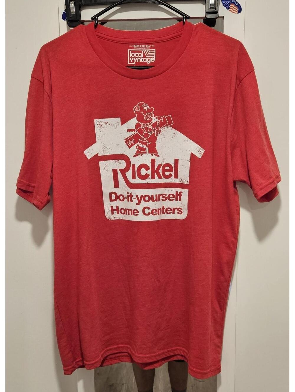 Rickel Do-It-Yourself Home Centers T-Shirt By Local Vyntage Size L
